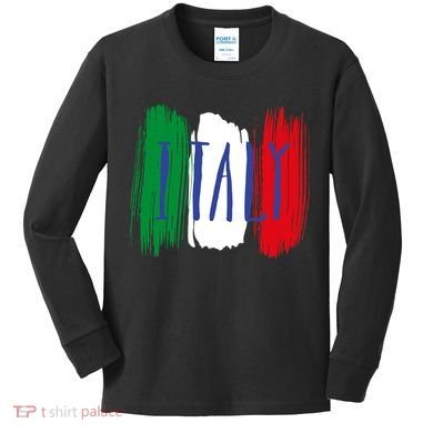 Italy Kids Long Sleeve Shirt