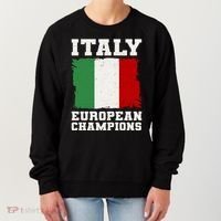Italy Europeon Champions Distressed Flag Women's Sweatshirt thumb 0