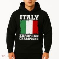Italy Europeon Champions Distressed Flag Hoodie thumb 2