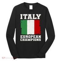 Italy Europeon Champions Distressed Flag Long Sleeve Shirt thumb 0