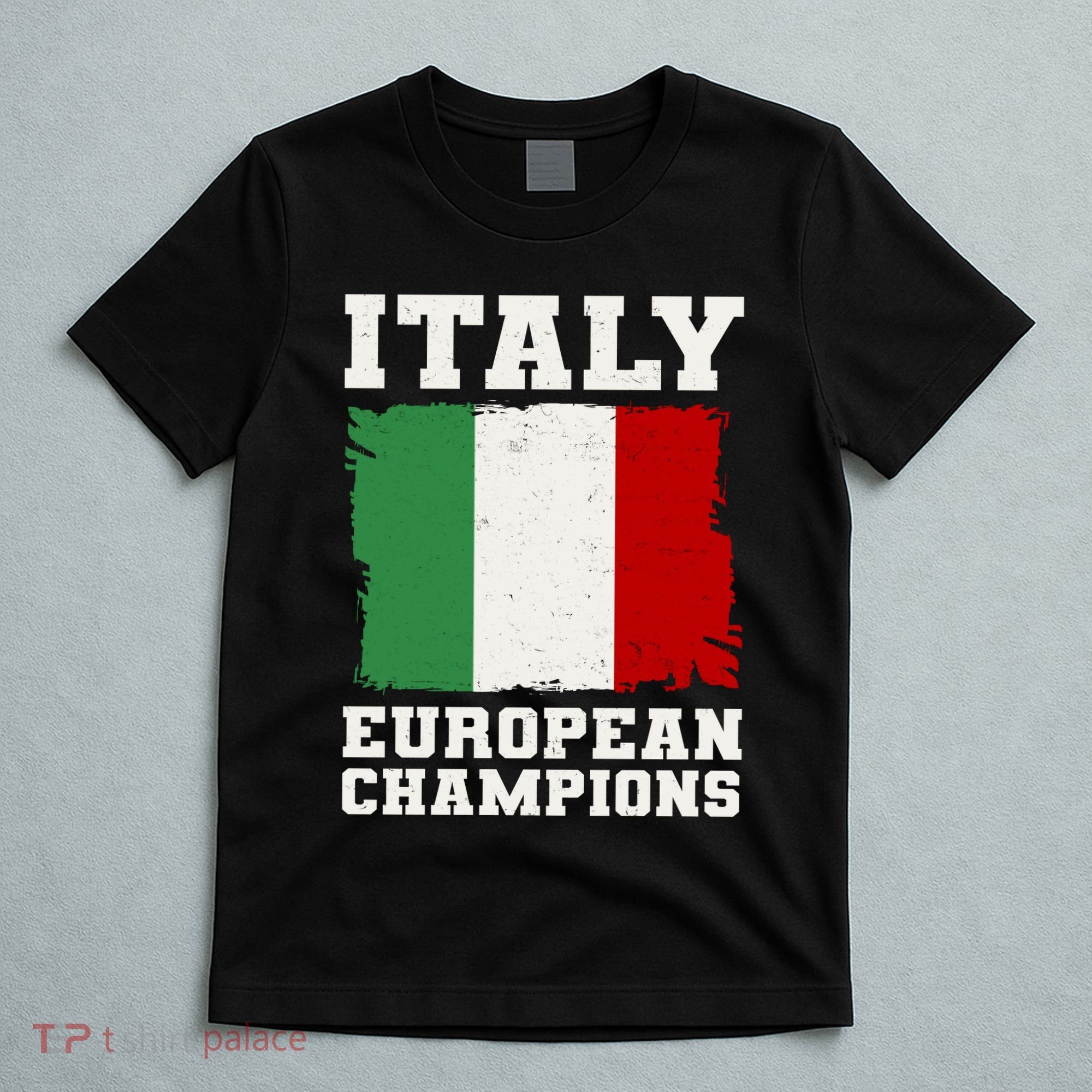 Italy Europeon Champions Distressed Flag T-Shirt