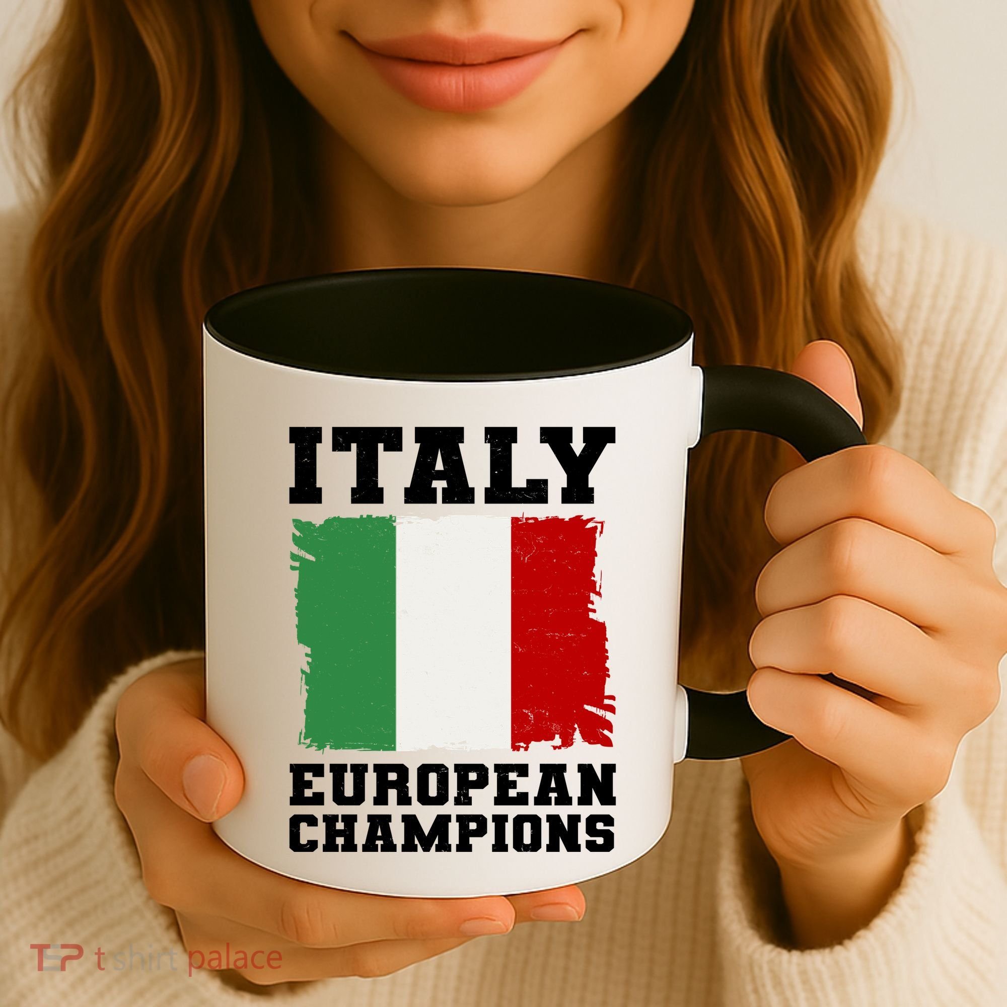 Italy Europeon Champions Distressed Flag Coffee Mug