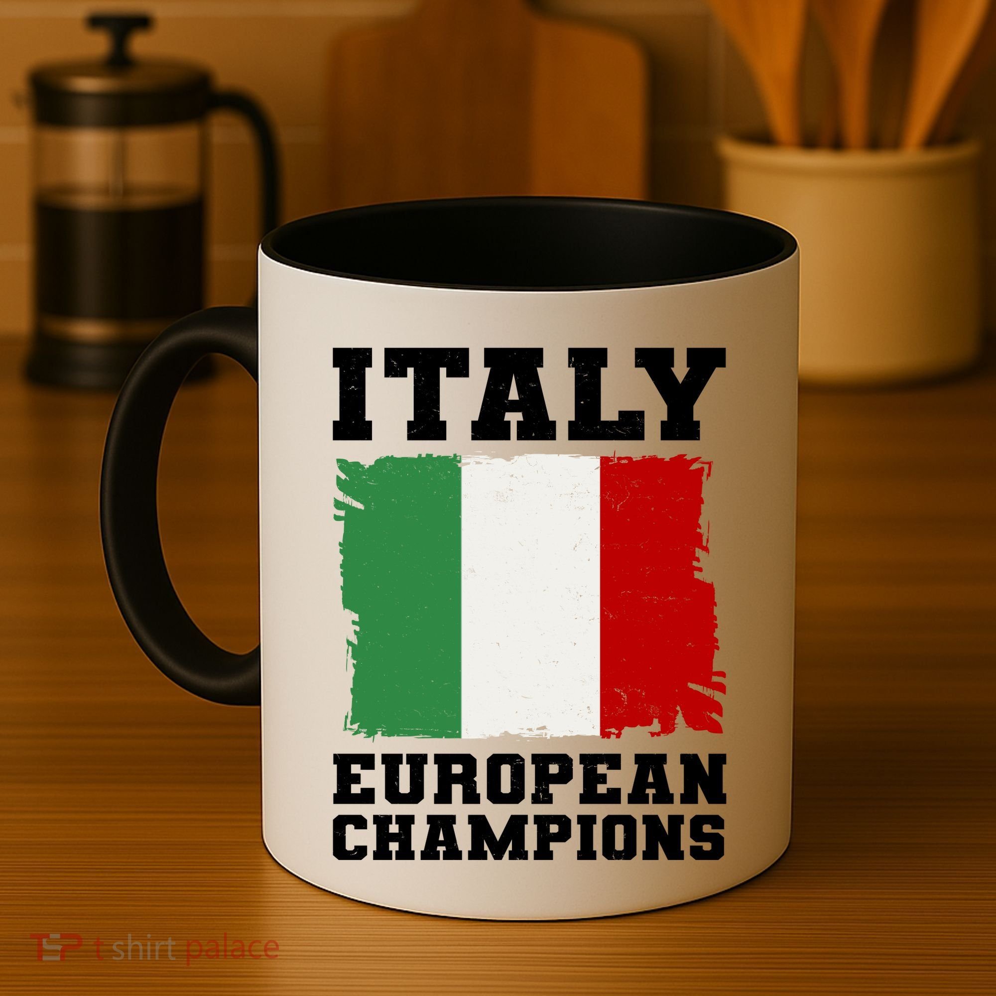 Italy Europeon Champions Distressed Flag Coffee Mug