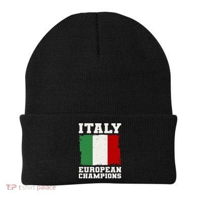 Italy Europeon Champions Distressed Flag Beanie