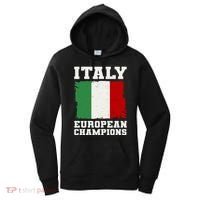Italy Europeon Champions Distressed Flag Women's Hoodie thumb 0