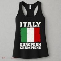 Italy Europeon Champions Distressed Flag Women's Tank Top thumb 3
