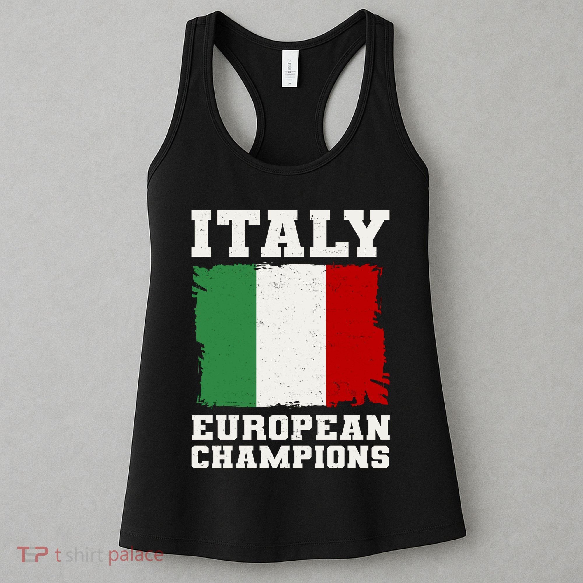 Italy Europeon Champions Distressed Flag Women's Tank Top