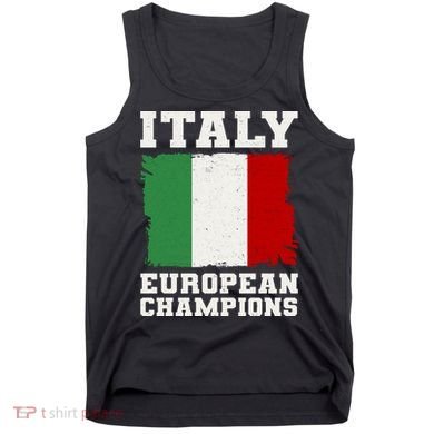 Italy Europeon Champions Distressed Flag Tank Top