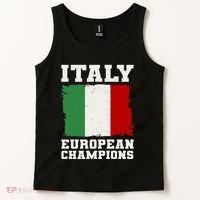 Italy Europeon Champions Distressed Flag Tank Top thumb 2