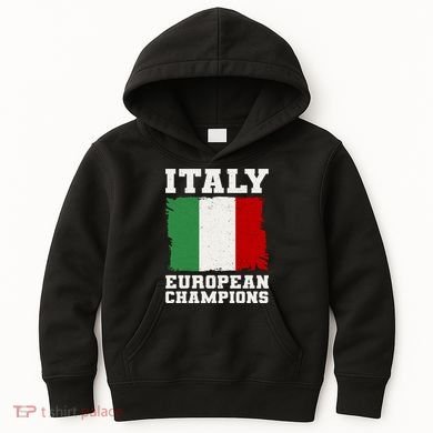 Italy Europeon Champions Distressed Flag Kids Hoodie
