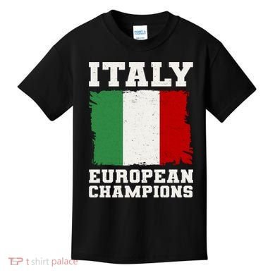 Italy Europeon Champions Distressed Flag Kids T-Shirt