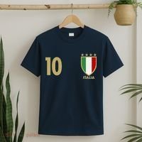 Italy Italia No 10 Futbol Soccer Jersey T-Shirt thumb 2