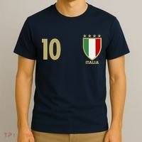 Italy Italia No 10 Futbol Soccer Jersey T-Shirt thumb 3
