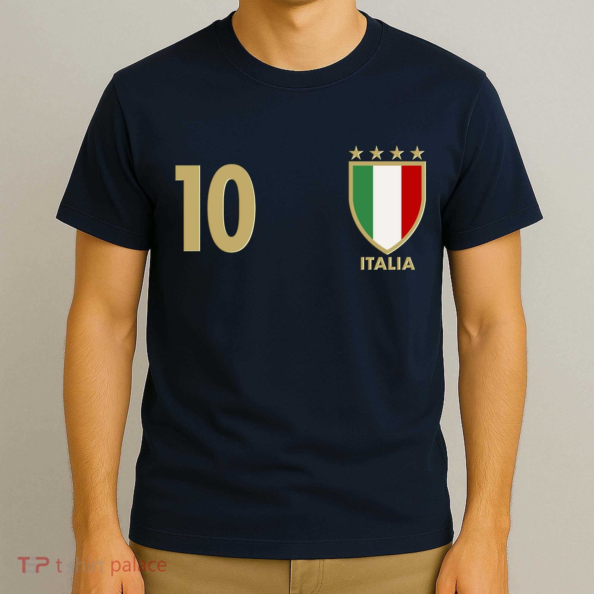 Italy Italia No 10 Futbol Soccer Jersey T-Shirt