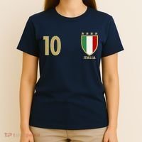 Italy Italia No 10 Futbol Soccer Jersey T-Shirt thumb 4