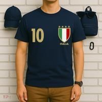 Italy Italia No 10 Futbol Soccer Jersey T-Shirt thumb 6