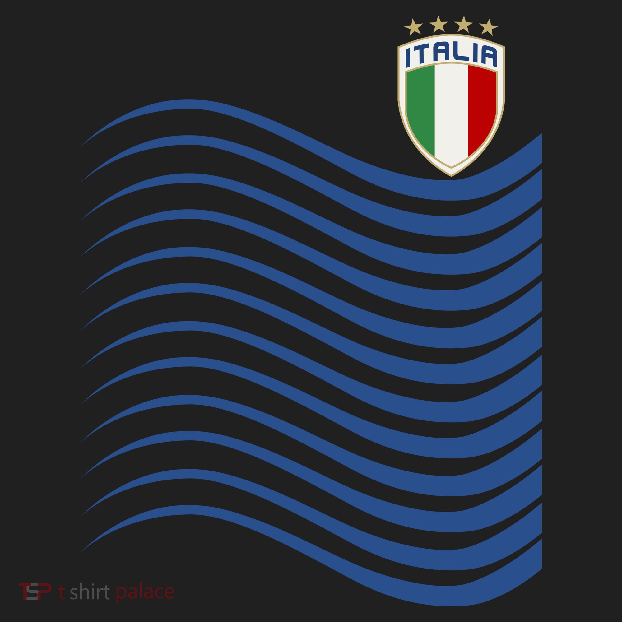 Italy Italia Soccer Futbol Jersey Wave Women's Sweatshirt