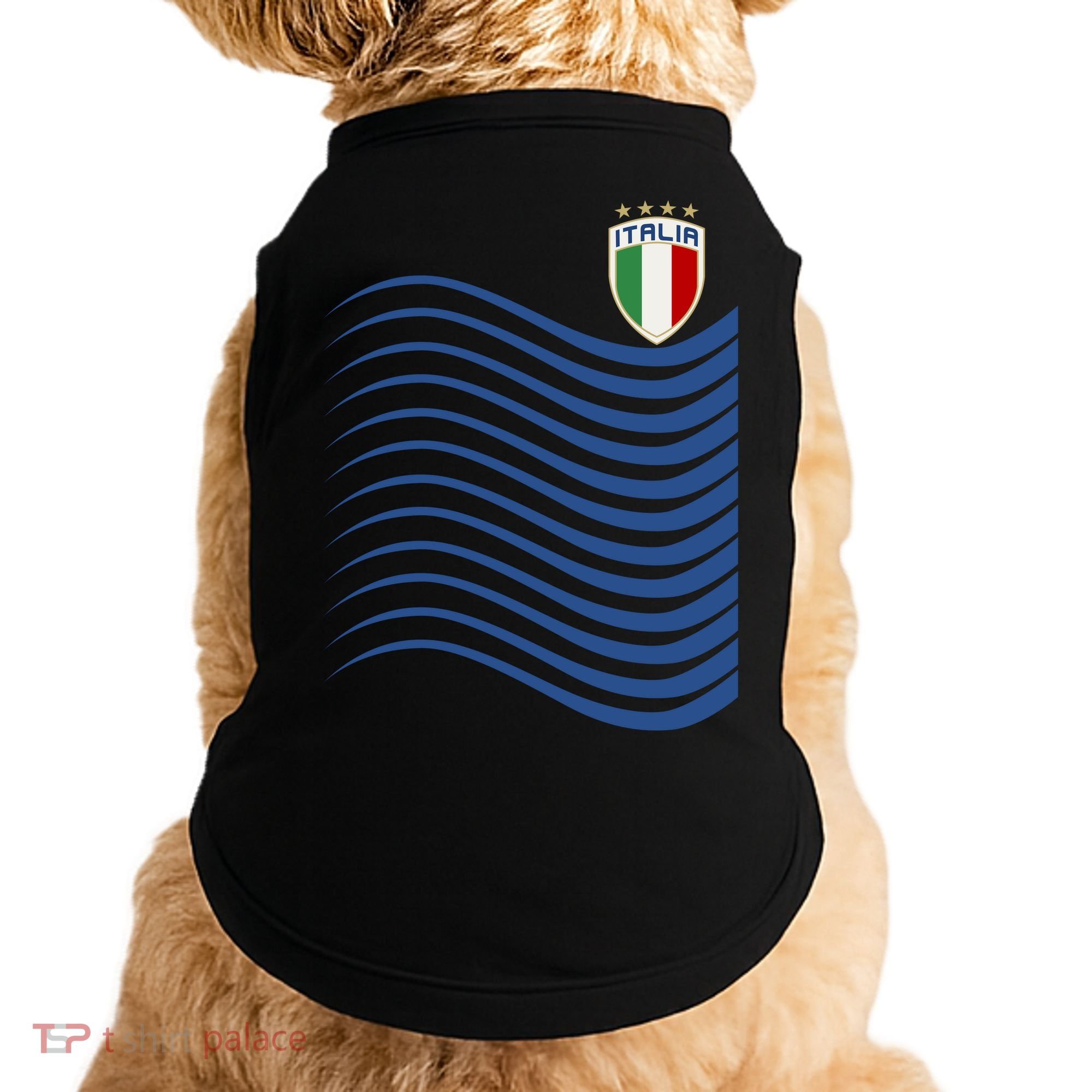 Italy Italia Soccer Futbol Jersey Wave Doggie Tank