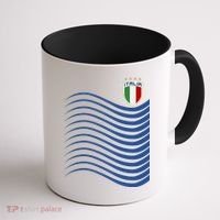 Italy Italia Soccer Futbol Jersey Wave Coffee Mug thumb 1