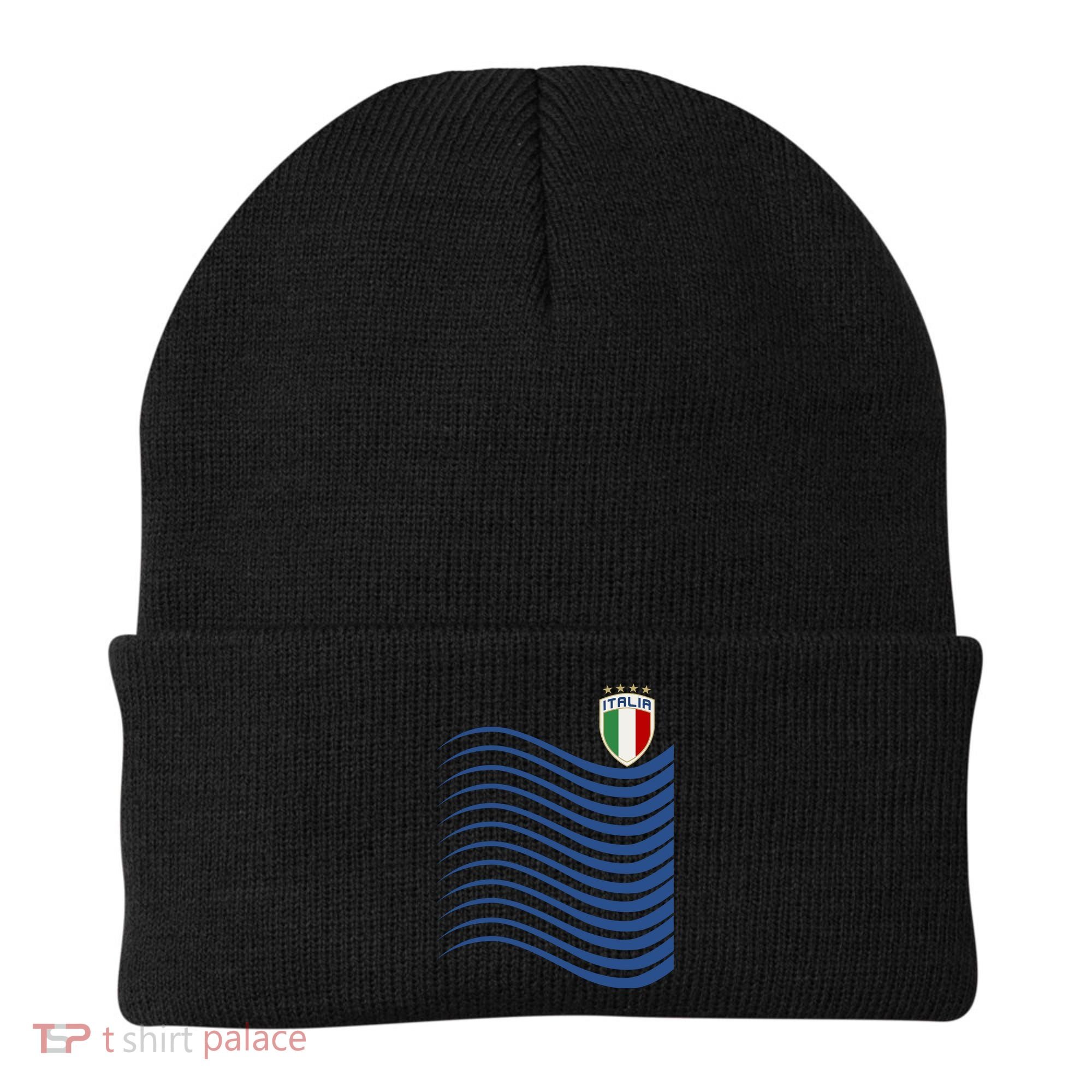 Italy Italia Soccer Futbol Jersey Wave Beanie