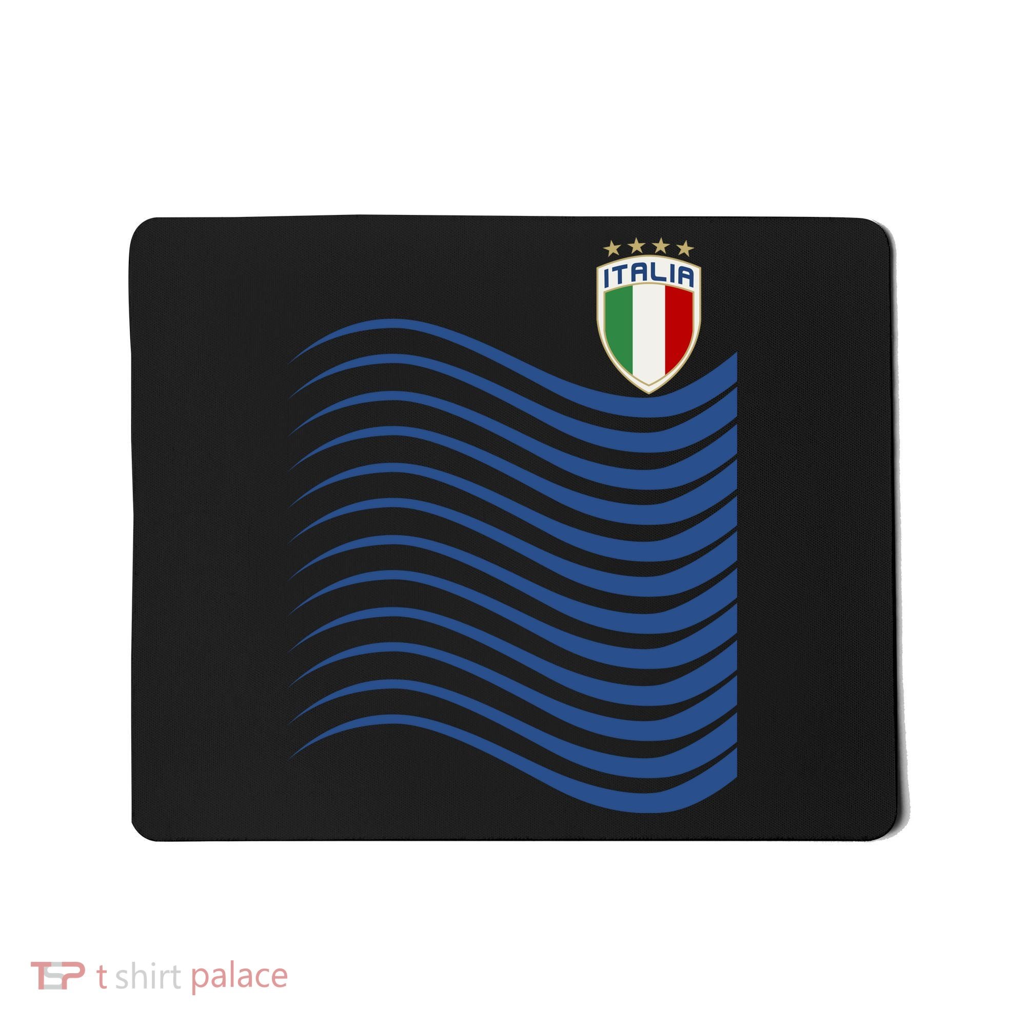 Italy Italia Soccer Futbol Jersey Wave Mousepad