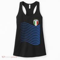 Italy Italia Soccer Futbol Jersey Wave Women's Tank Top thumb 0