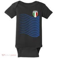 Italy Italia Soccer Futbol Jersey Wave Baby Bodysuit thumb 0