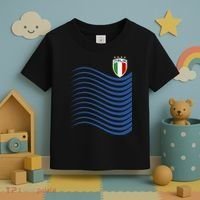 Italy Italia Soccer Futbol Jersey Wave Toddler T-Shirt thumb 3