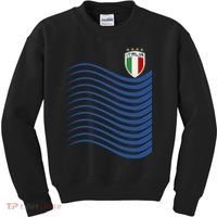 Italy Italia Soccer Futbol Jersey Wave Kids Sweatshirt thumb 0