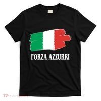 Italy Soccer Azzurro Forza Italia Team Flag T-Shirt thumb 0