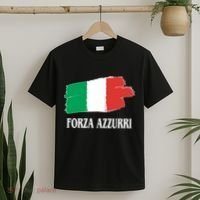 Italy Soccer Azzurro Forza Italia Team Flag T-Shirt thumb 2