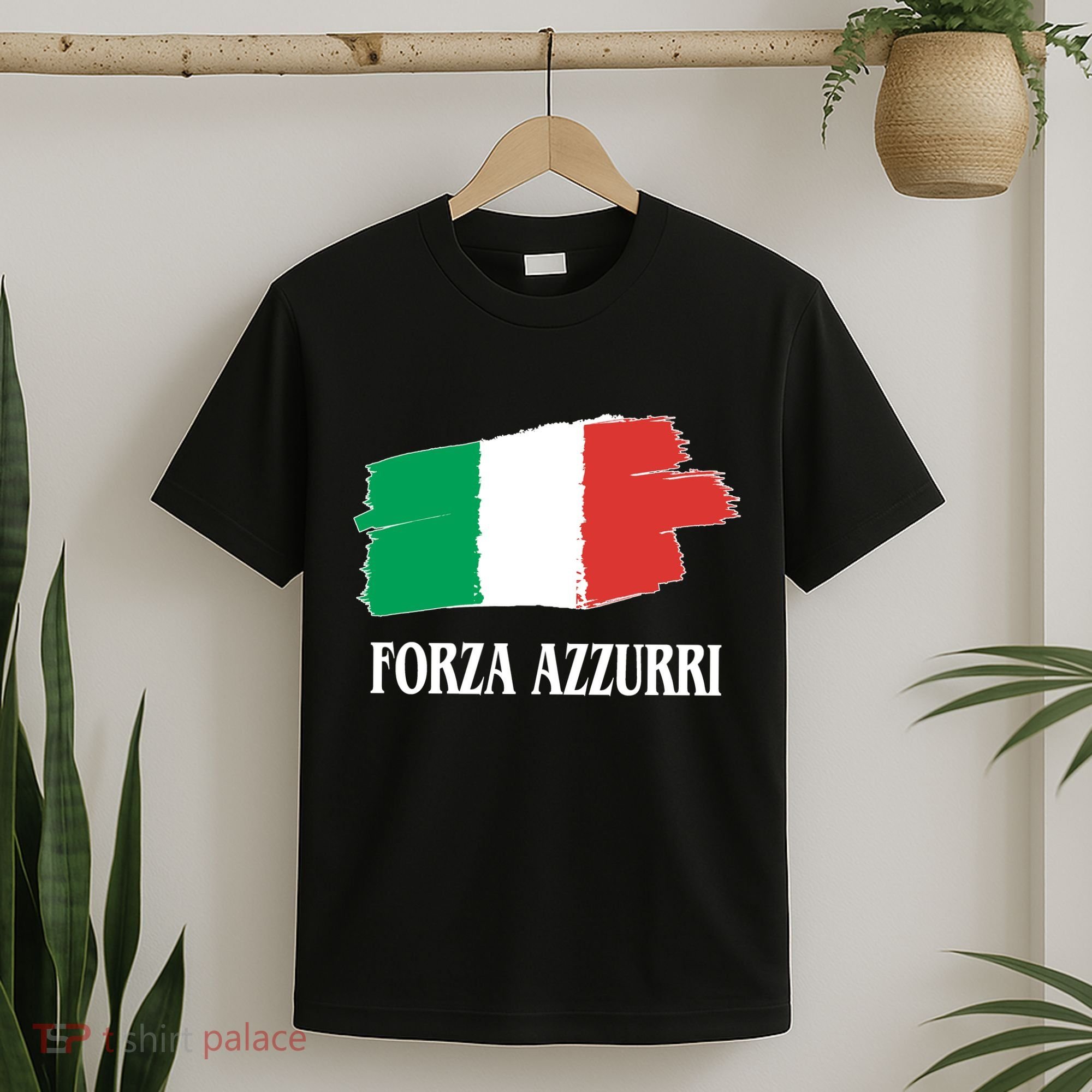 Italy Soccer Azzurro Forza Italia Team Flag T-Shirt