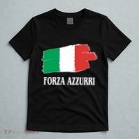 Italy Soccer Azzurro Forza Italia Team Flag T-Shirt thumb 5