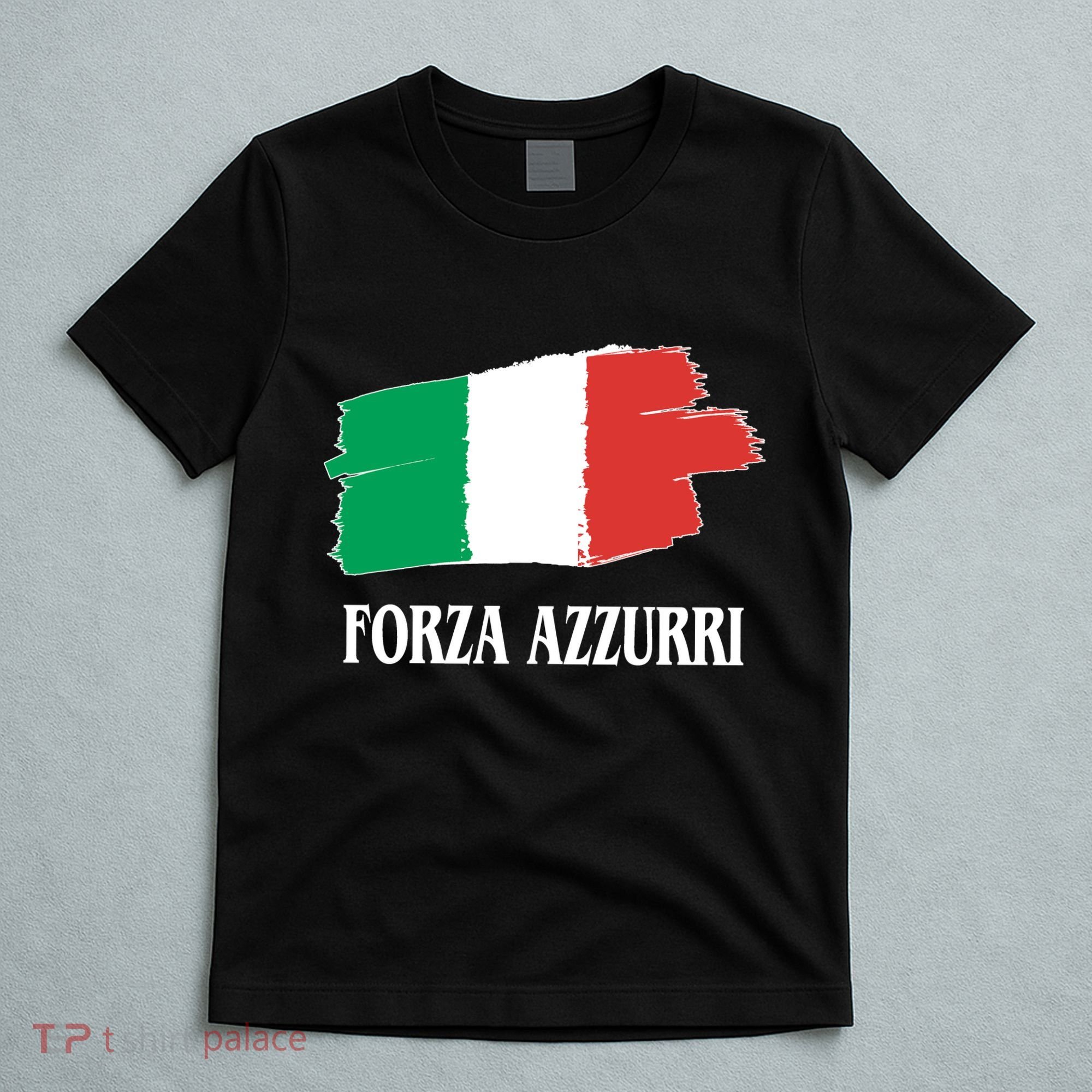 Italy Soccer Azzurro Forza Italia Team Flag T-Shirt