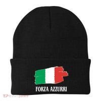 Italy Soccer Azzurro Forza Italia Team Flag Beanie thumb 0