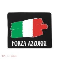 Italy Soccer Azzurro Forza Italia Team Flag Mousepad thumb 0