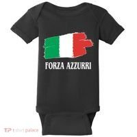Italy Soccer Azzurro Forza Italia Team Flag Baby Bodysuit thumb 0