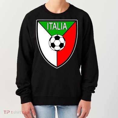 Italy Soccer Flag Emblem Italia Women's Sweatshirt