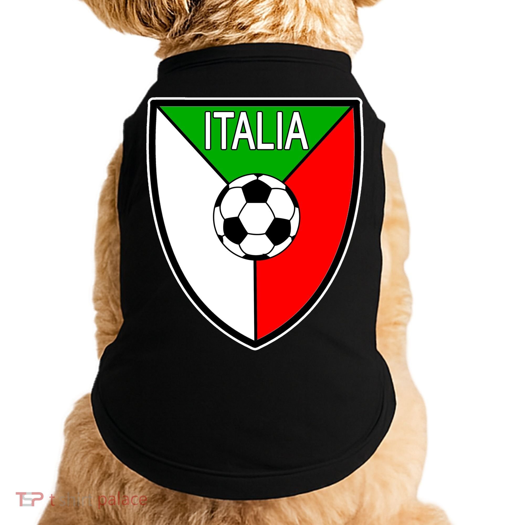 Italy Soccer Flag Emblem Italia Doggie Tank