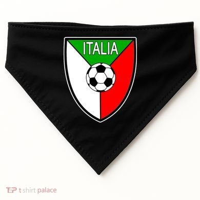 Italy Soccer Flag Emblem Italia USA-Made Doggie Bandana