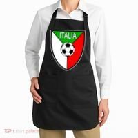Italy Soccer Flag Emblem Italia Apron thumb 2