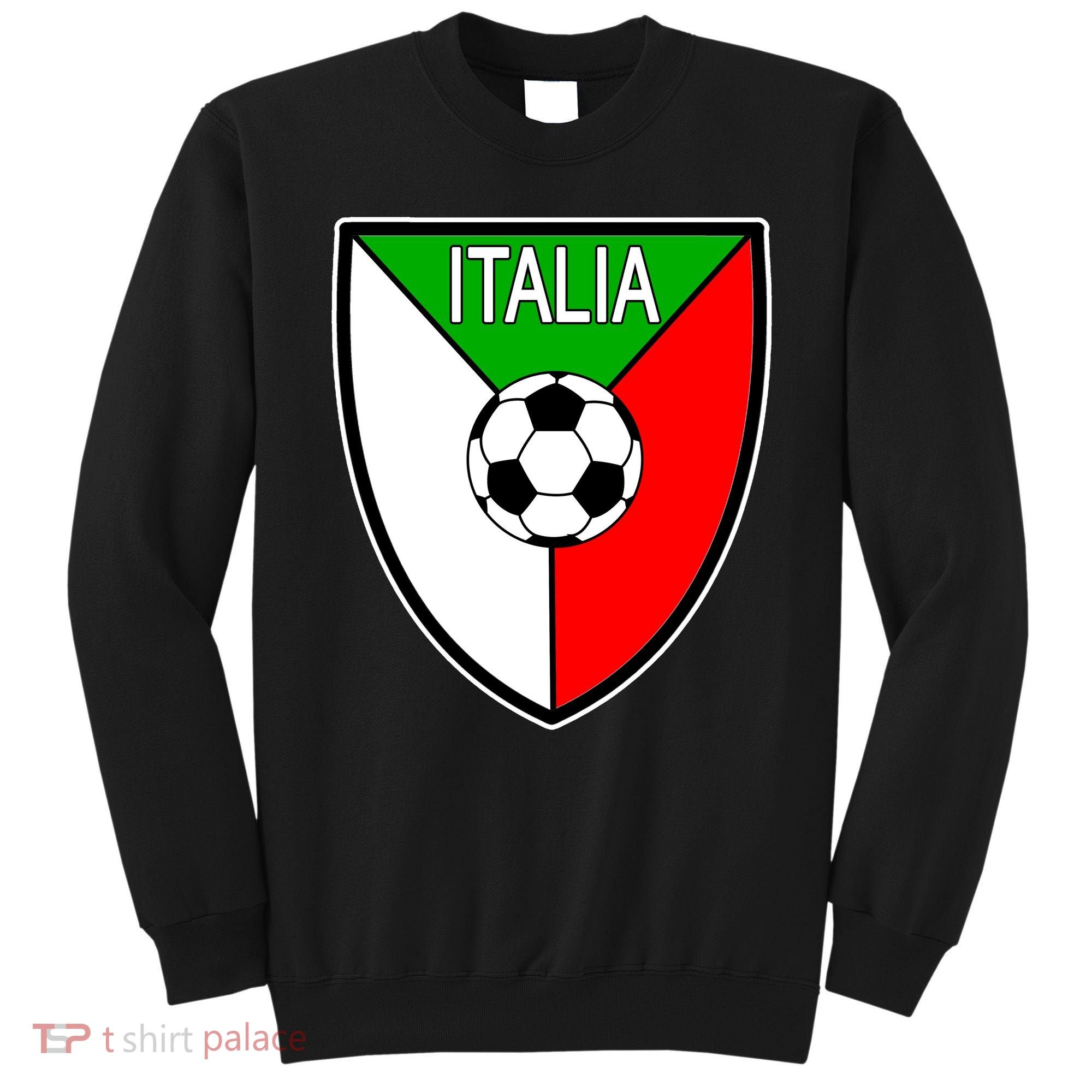 Italy Soccer Flag Emblem Italia Sweatshirt