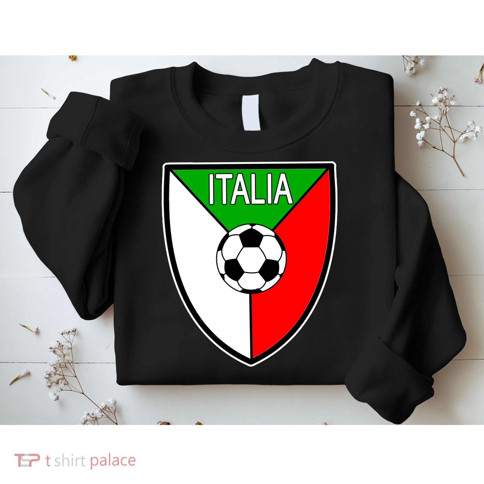 Italy Soccer Flag Emblem Italia Sweatshirt