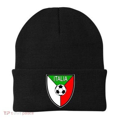 Italy Soccer Flag Emblem Italia Beanie