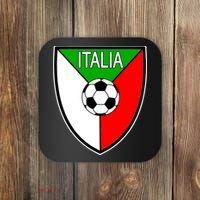 Italy Soccer Flag Emblem Italia Coaster thumb 0