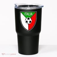 Italy Soccer Flag Emblem Italia Tumbler thumb 0