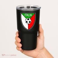Italy Soccer Flag Emblem Italia Tumbler thumb 2