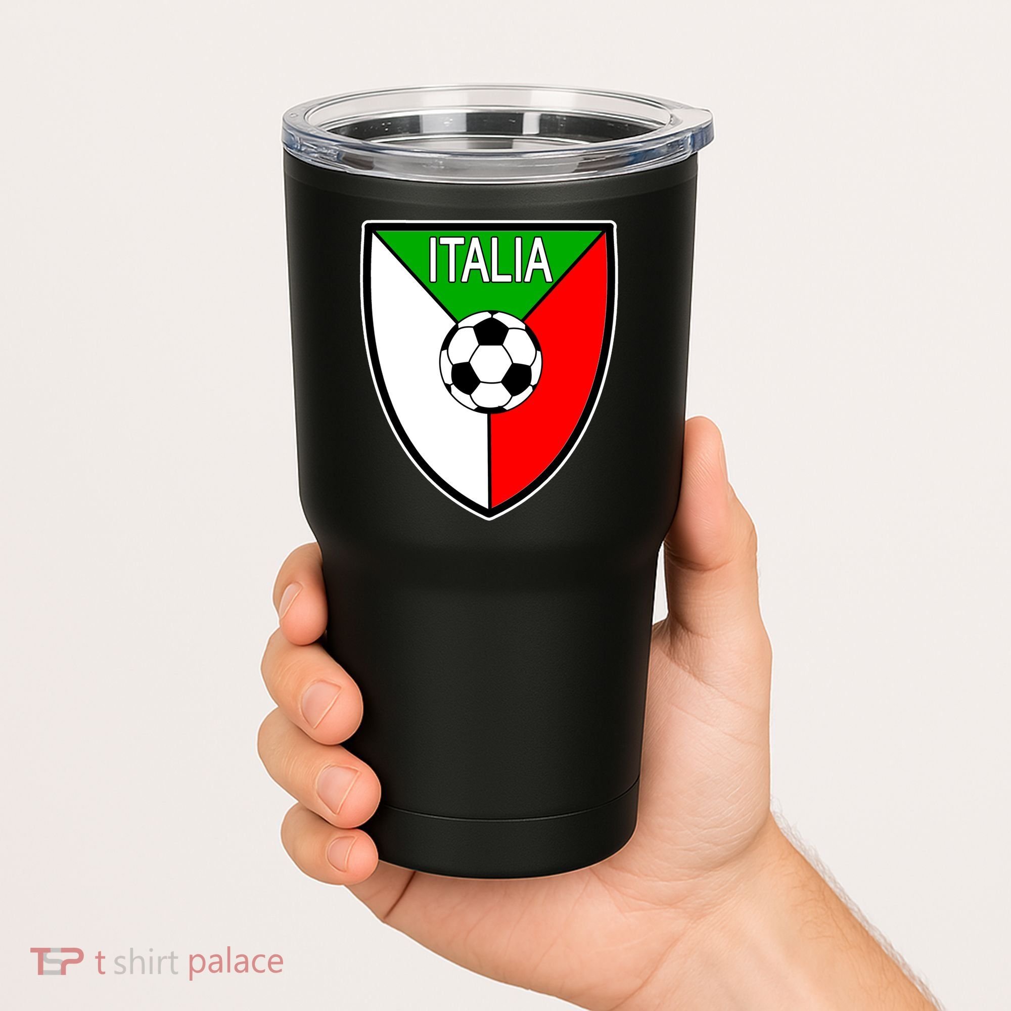 Italy Soccer Flag Emblem Italia Tumbler