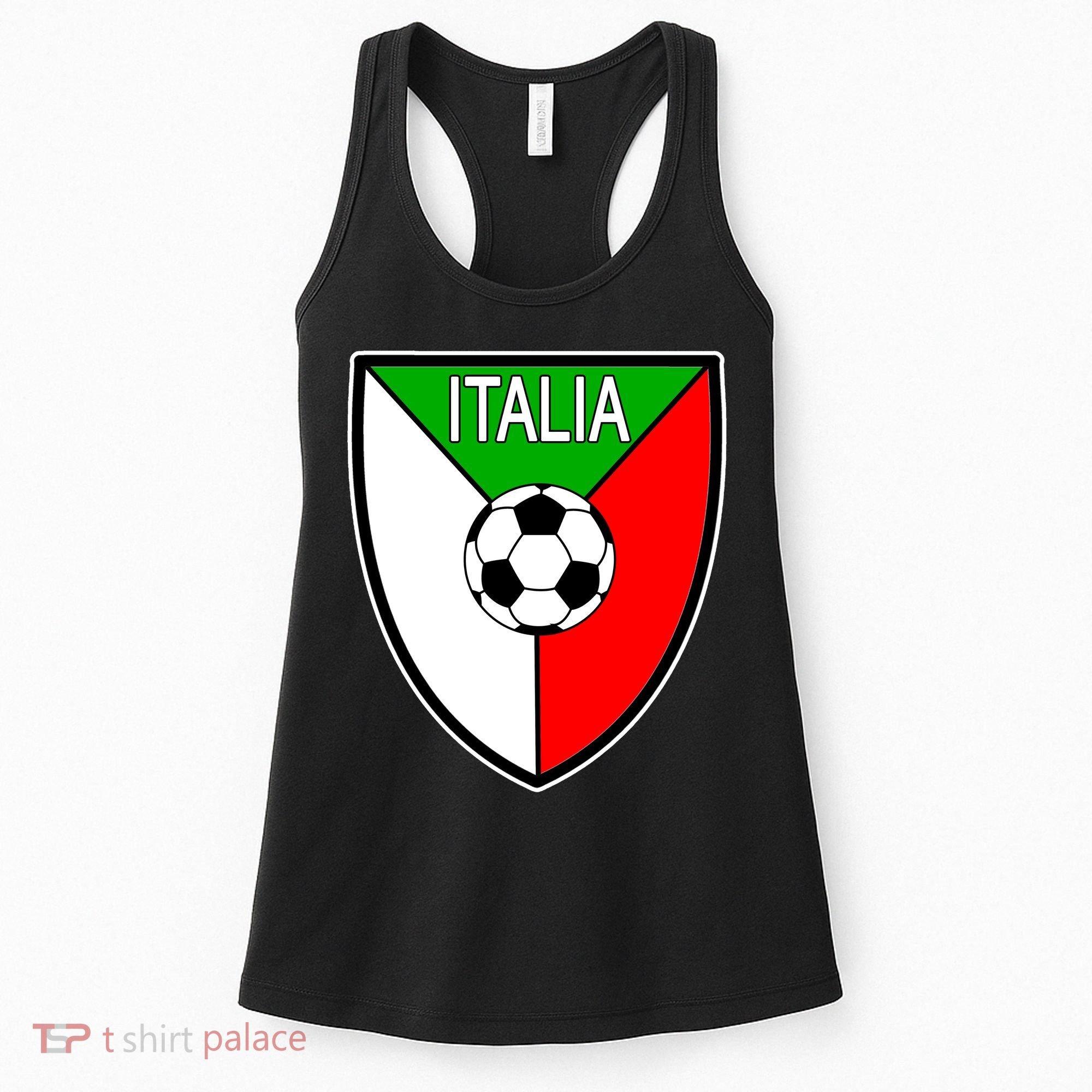 Italy Soccer Flag Emblem Italia Women's Tank Top