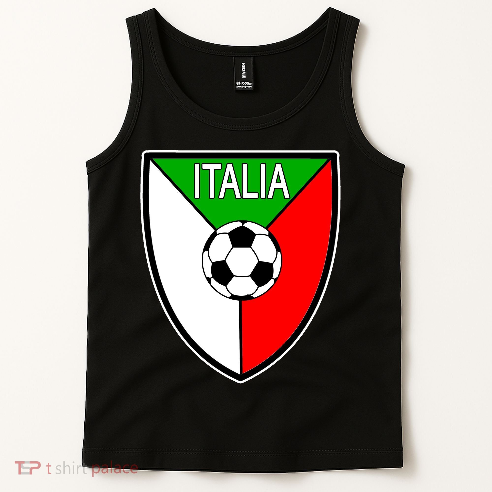 Italy Soccer Flag Emblem Italia Tank Top